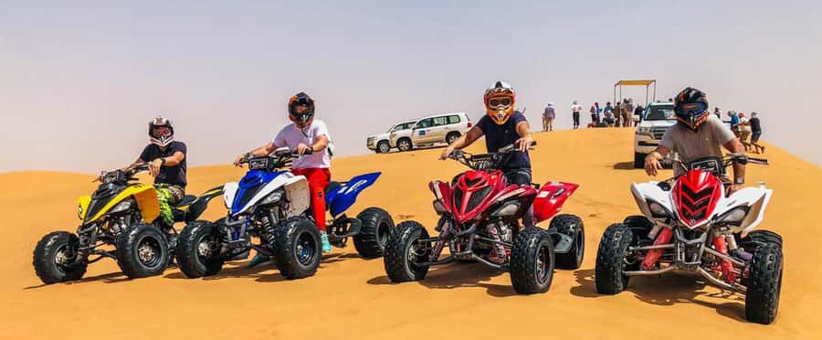 Doha: Safari, ATV, Camels, Sandboarding and Inland Sea Tour - From Doha streets to open desert