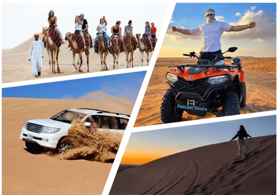 Doha Safari: ATV Ride, Dune Bashing, & Sandboarding Fun - Tea and a short camel ride at the local camp