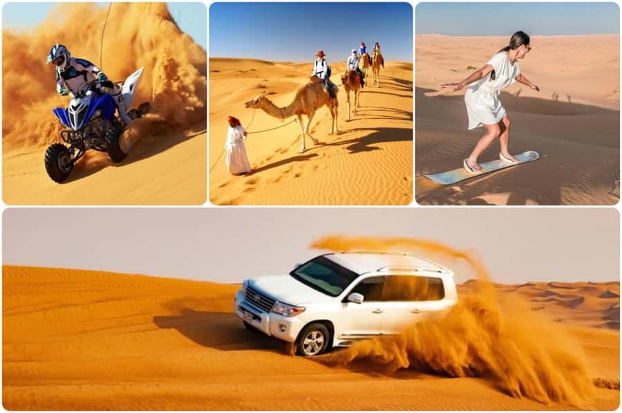 Doha: Safari, Camel Ride, Sand boarding and Inland Sea Tour - Optional quad biking for more speed