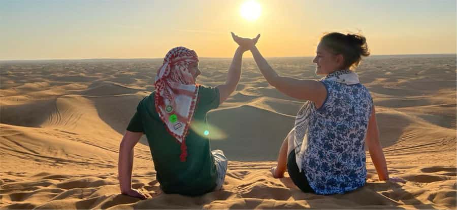 Doha: Safari, Camel Ride, Sandboarding and Inland Sea Tour - Sandboarding: simple equipment, big desert views