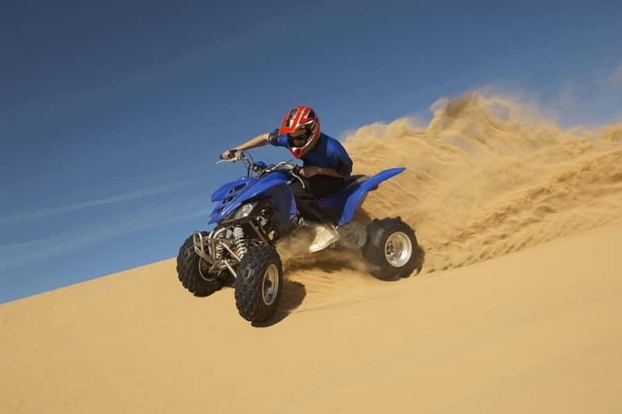 Doha Safari Quadbike, CamelRide, Sandboarding & Inland Sea - Leaving Doha for the Qatari desert