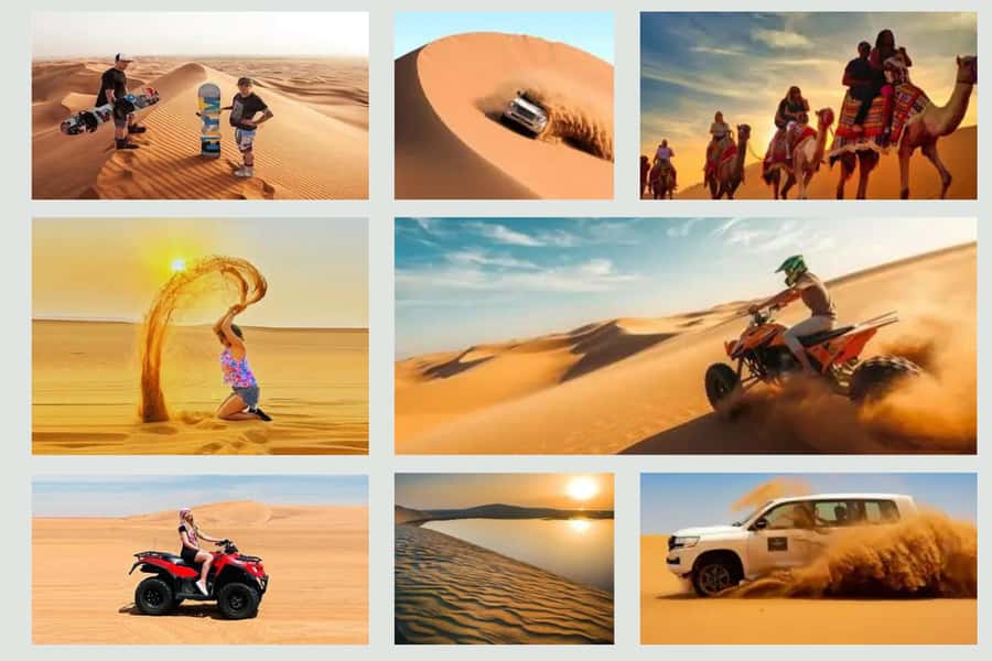 Doha Safari Quadbike, CamelRide, Sandboarding & Inland Sea - Quad biking on a dedicated track