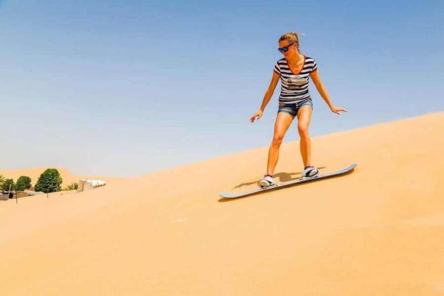 Doha Safari with Camel Ride, Inland Sea & Hotel Transfer - Dune bashing in a 4x4