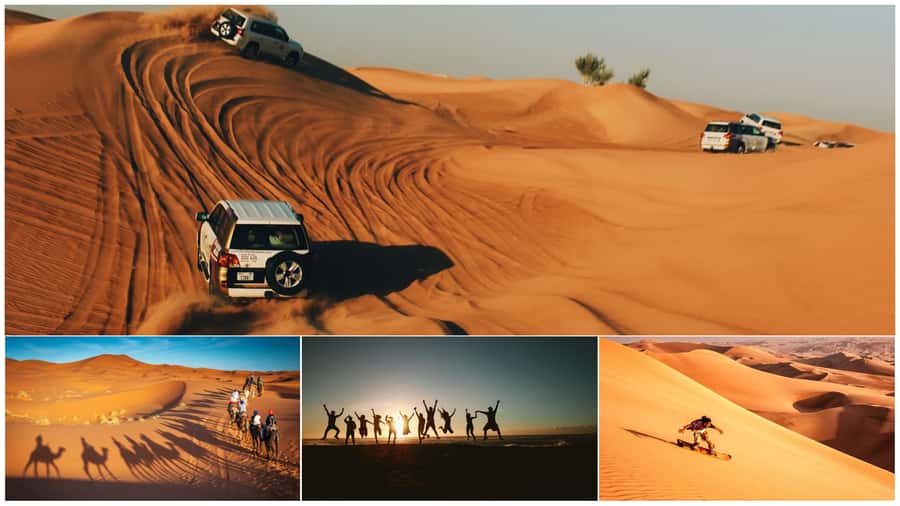 Doha: Shared Desert Safari, Sandboarding, Camel Ride - The 4x4 ride across the dunes