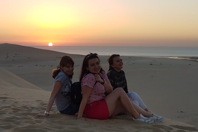 Doha: Sunrise /Sunset Desert Safari with Sand Boarding,Camel ride - A fast route from Doha to open desert