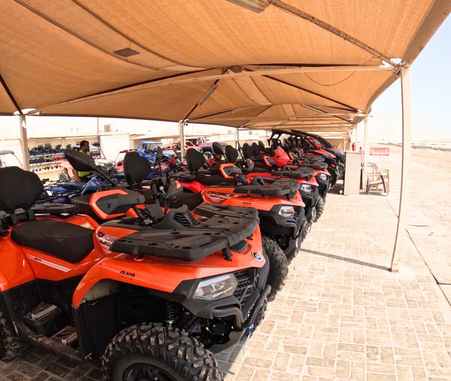 Doha: Sunset Desert Safari with Camel Ride and Sandboarding - Sandboarding at the secret stop