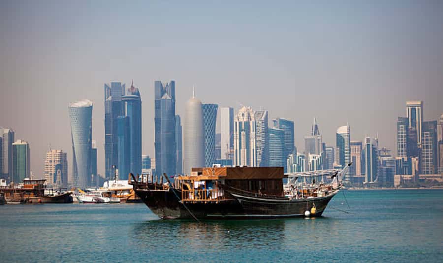 Doha: Sunset Dhow cruise including Pickup and Drop off - Skyline Views and Box Park