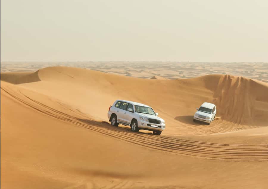 Doha: Sunset Safari, Dune Bashing, Sandboarding & Camel Ride - The Inland Sea and the final sunset