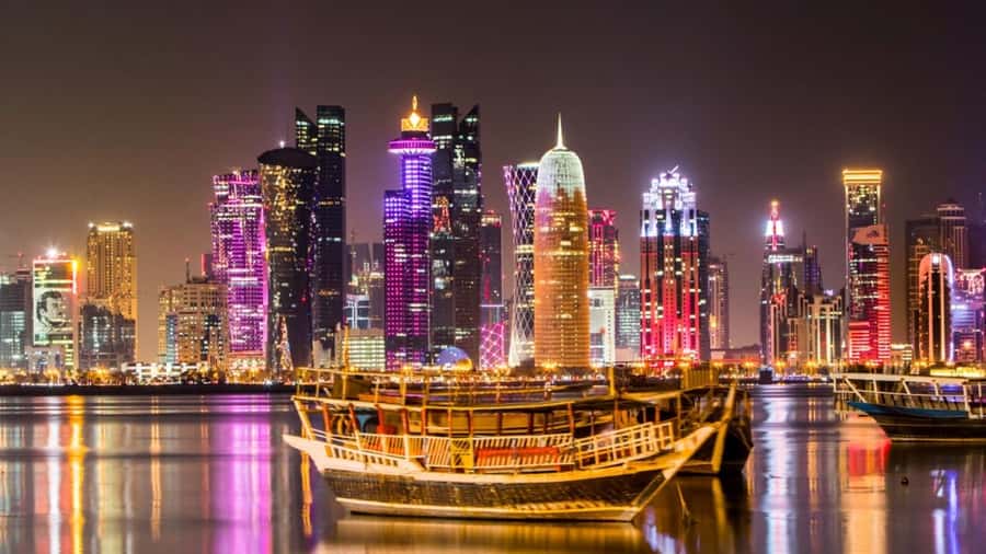 Doha: Traditional Dhow Cruise with Harbour and Skyline View - Boarding a traditional Qatari dhow