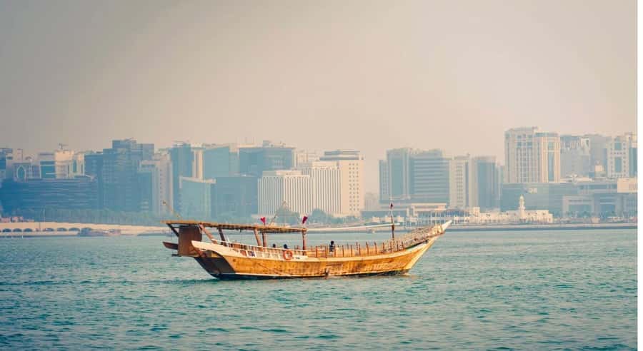 Doha: Traditional Dhow Cruise With Optional Arabic Dinner - Arriving at the dhow harbour