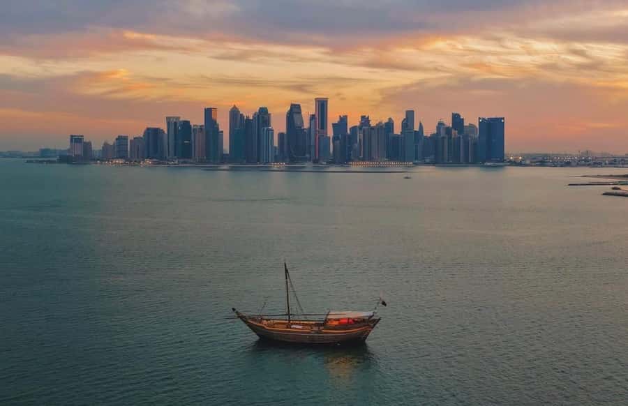 Doha: Traditional Wooden Dhow Cruise with Dinner /Arabic Tea - What this Doha boat ride is really like
