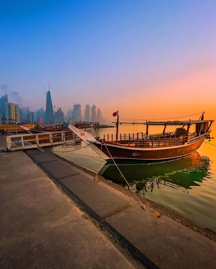 Doha: Traditional Wooden Dhow Cruise with Dinner /Arabic Tea - Arabic tea and the onboard meal