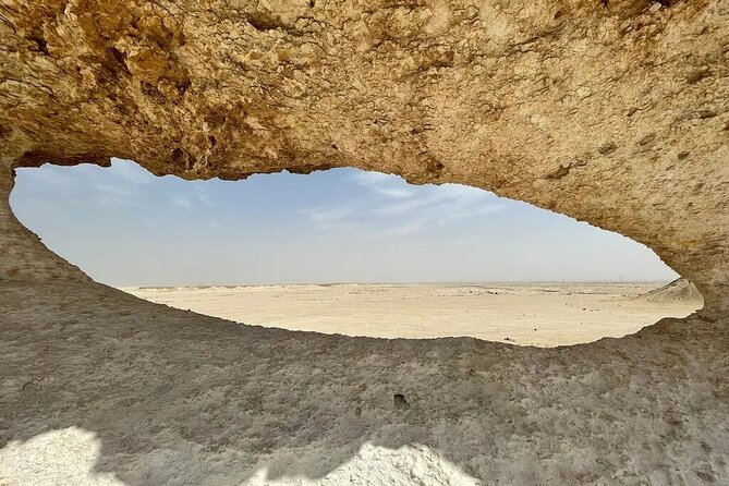 Doha : West Coast Tour on Zekreet Peninsula - Zekreet’s Mushroom Rock and wind-cut stone