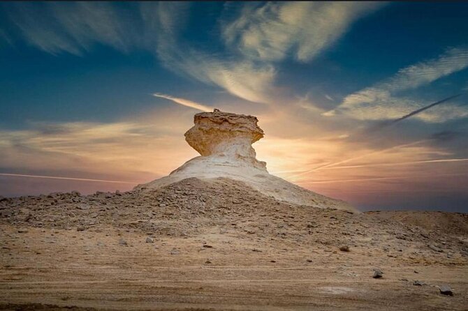 Doha: West Coast Tour Sculpture,Camel Racing Track Rock Formation - Zekreet’s white rock formations and mushroom hills