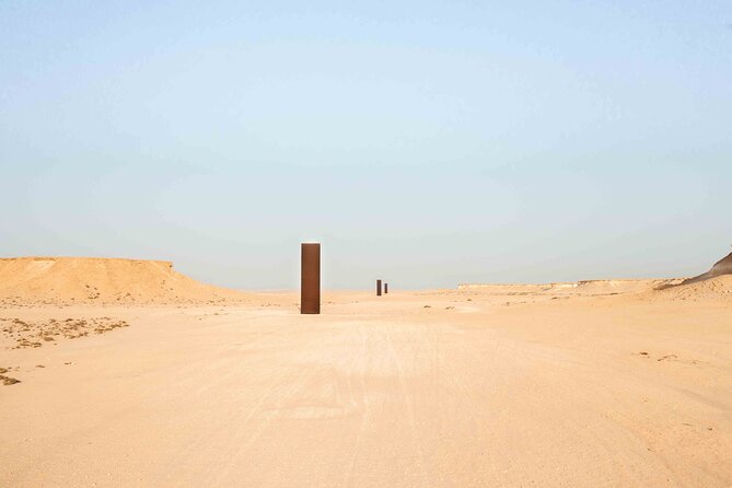 Doha West Qatar Richard Serra Sculpture, Mushroom Rock Tour - Zekreet Fort Ruins and a quieter piece of Qatar