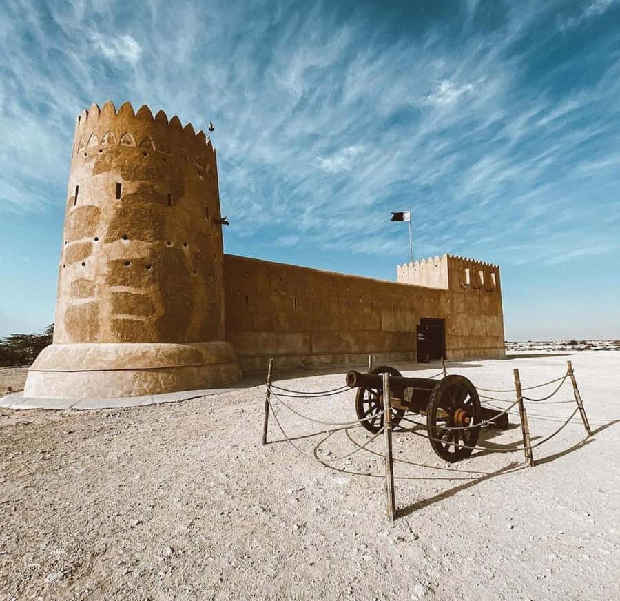 Doha: Zubara UNESCO Site, Mangroves & Jumail Village - A curious first stop: Shadows Travelling on the Sea of the Day