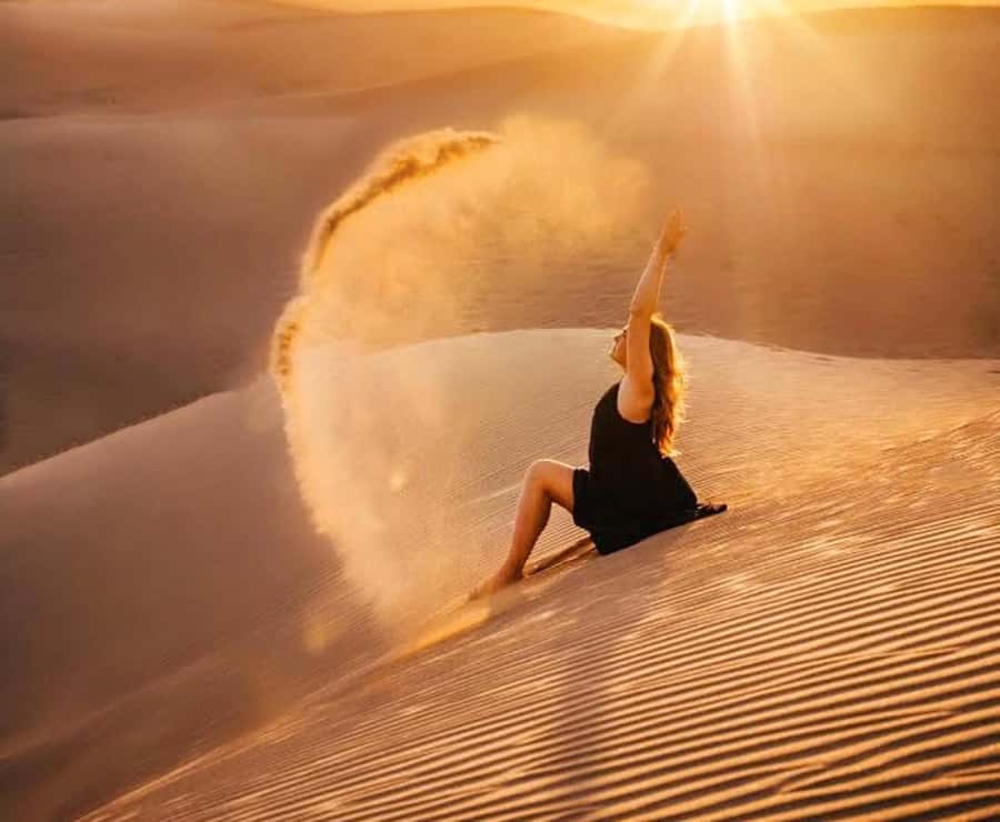 From Doha: Sunrise or Sunset Safari with Sand Boarding - Dune bashing: exciting, but not gentle by default