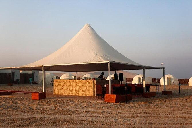 Full Day Desert Safari with Camp Access, Buffet Dinner,Camel Ride - Desert camp time beside the beach