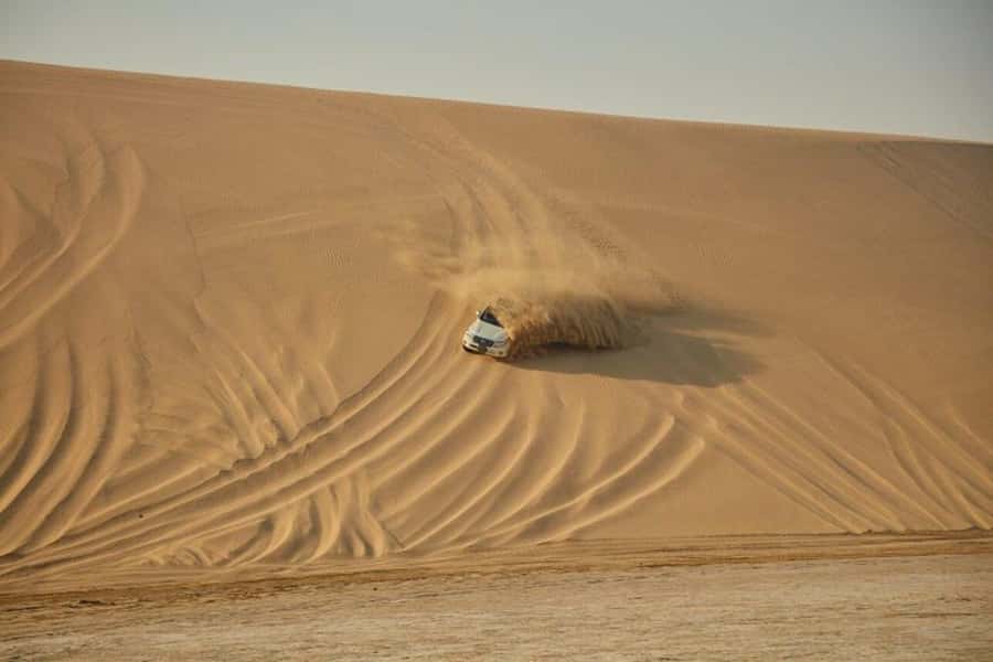 Full day desert safari with lunch or Dinner - Khor Al Adaid, where dunes meet the inland sea
