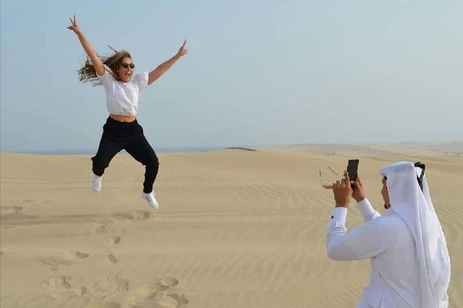 Half Day Desert Safari || Sand Boarding || Camel Ride || Inland Sea Visit || - Dune bashing across Qatar’s rolling sands