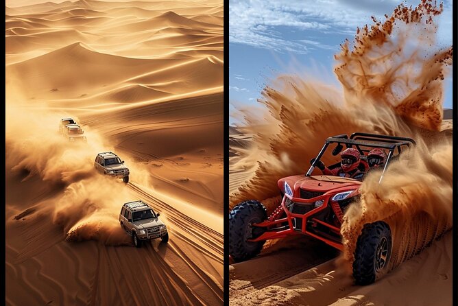 Half Day Safari Tour With Camel Ride and Sand Boarding in Doha - Camel camp and the first desert stop