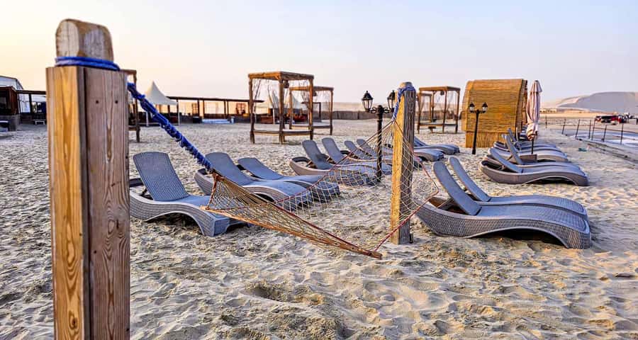 Luxury Overnight Desert Safari - Sandboarding on Qatar’s tall dunes