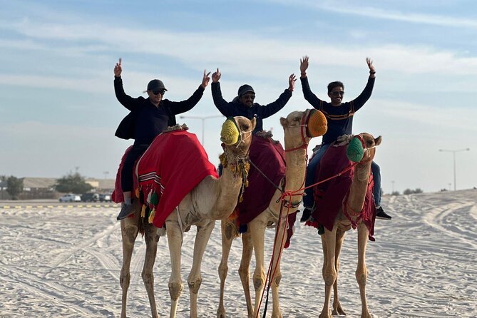 Private Sealine Beach Tour with Desert Activities - Camel riding adds the classic Qatar moment