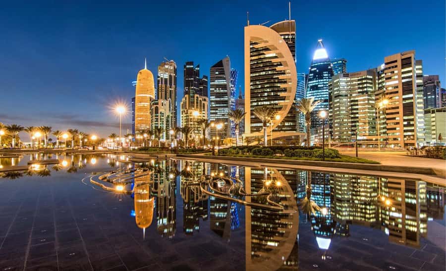Qatar (Doha): City and Desert Safari Tour (Combo Package) - Corniche and West Bay skyline views