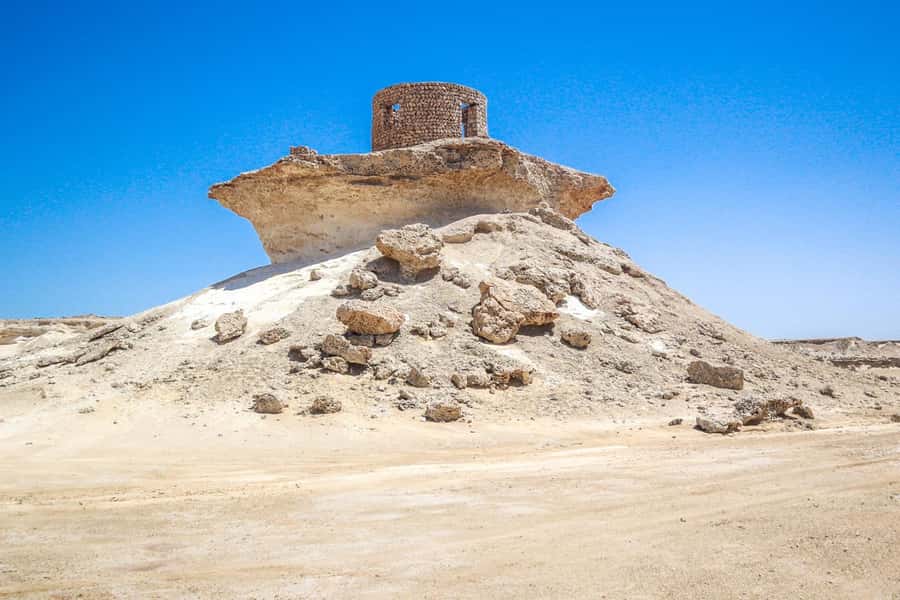 Qatar West Coast: Mushroom Rock & Camel Racing Experience - Richard Serra’s East-West/West-East in the Brouq reserve
