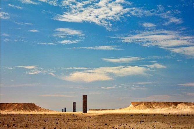 Qatar West Coast tour, Zekreet, Richard Serra Sculpture, Mushroom Rock Formation - Richard Serra’s East-West / West-East sculpture