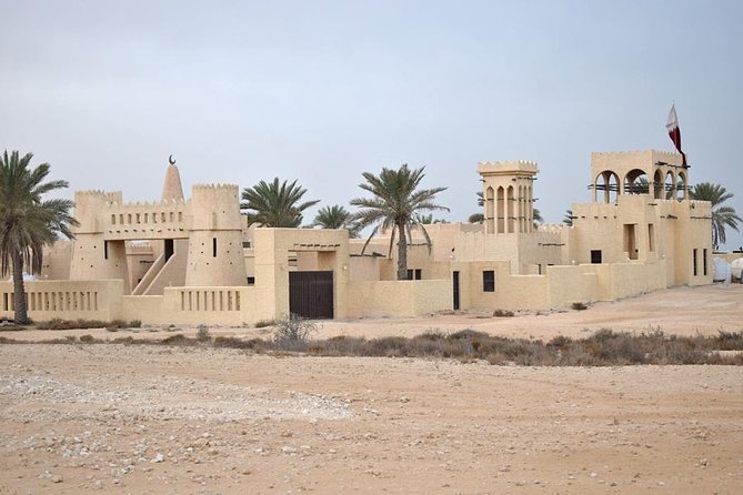 Qatar West Coast tour, Zekreet, Richard Serra Sculpture, Mushroom Rock Formation - Zekreet Beach, Mushroom Rock, and the rough limestone coast