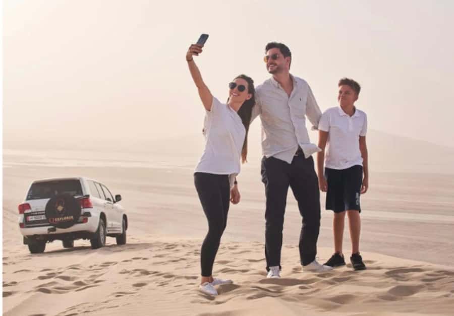 Relax Inland Sea Tour, Desert Safari, Camel Ride, SandBoard - Dune bashing in a 4WD Land Cruiser