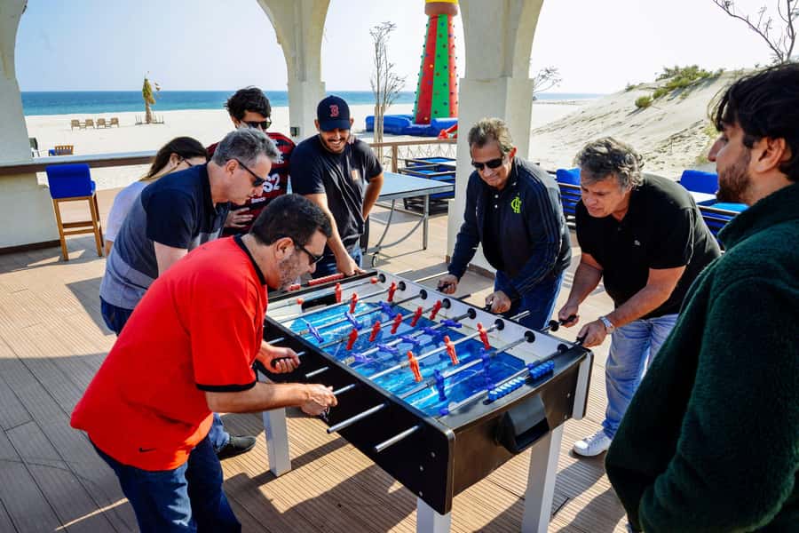 Sealine Activity: Monster Bus Safari & Desert Beach Access - The first 35 minutes over the dunes