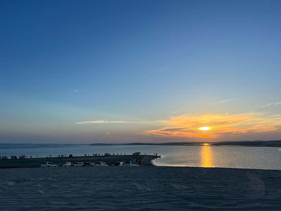 Sunrise : Privare Dune Bashing, Camel Ride & Sandboarding - The Inland Sea, Where Sand Meets Water