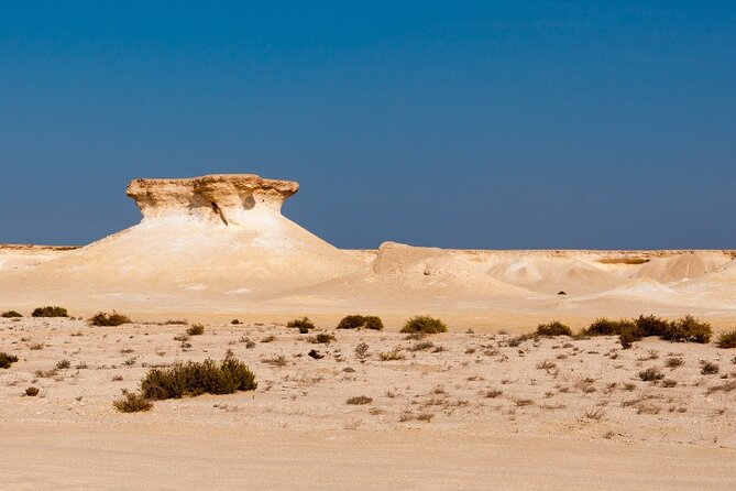 Sunset Keshta at Zekreet | Art, Adventure & Arabian Picnic - Eroded rock formations and the value of a good guide